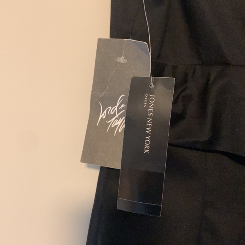 Jones New York Black Casablanca Dress Size 10 - Picture 7 of 8